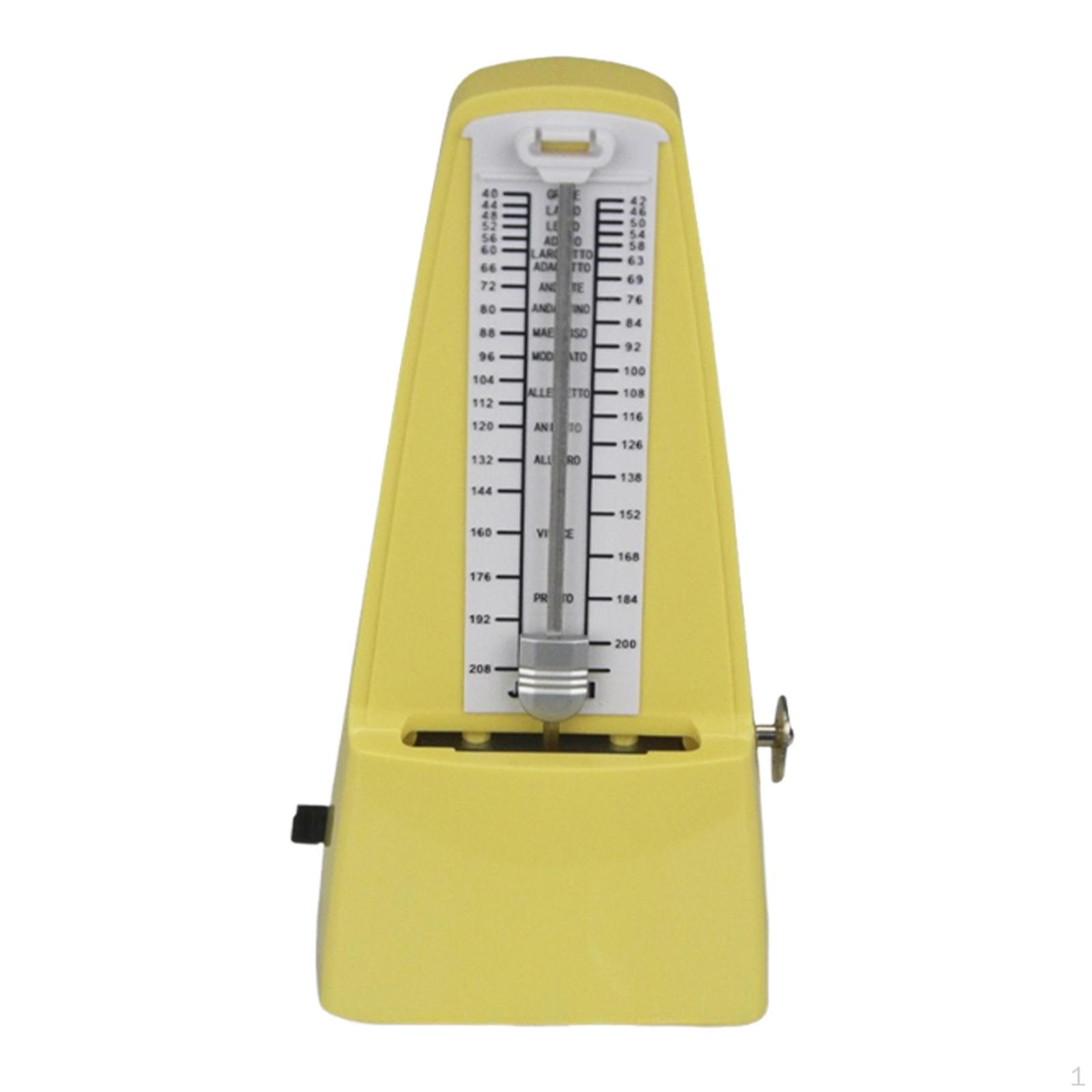 

Механический метроном Точный отсчет ритма Темп Практичный Универсальный для гучжэна виолончели жёлтый