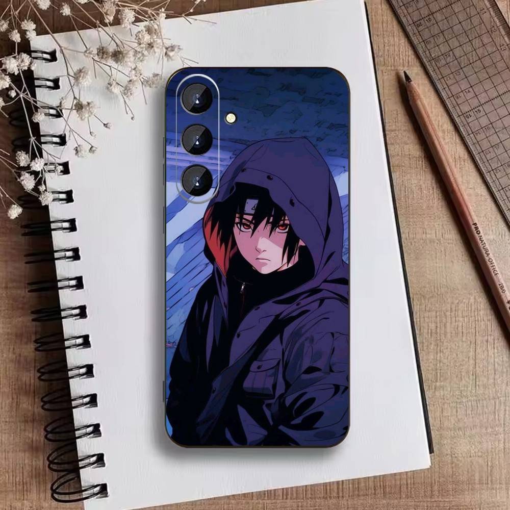 P-Narutos Cover K-Uchiha Phone Case For Samsung Galaxy A73,A21s,A22,A31,A52,A53,A71,A41Soft Black Shell