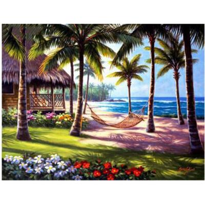 Pittura Diamante Fai da Te 5D Paesaggio Spiaggia Estiva Punto Croce Ricamo Diamante