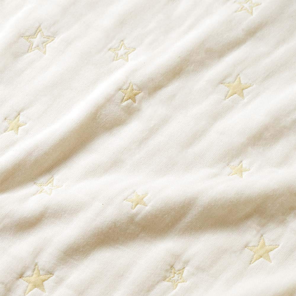 10mois Fluffy Gauze Mini 90 X 70 Cm (6-Layer Gauze) Quilt, 100% Cotton, Ecru, Small,