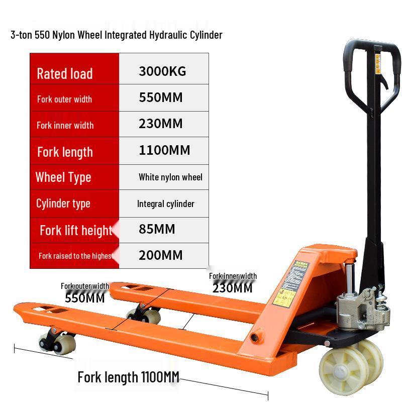 Manual Hydraulic Forklift 2 Ton Pallet Jack & 3 Ton Electric Forklift