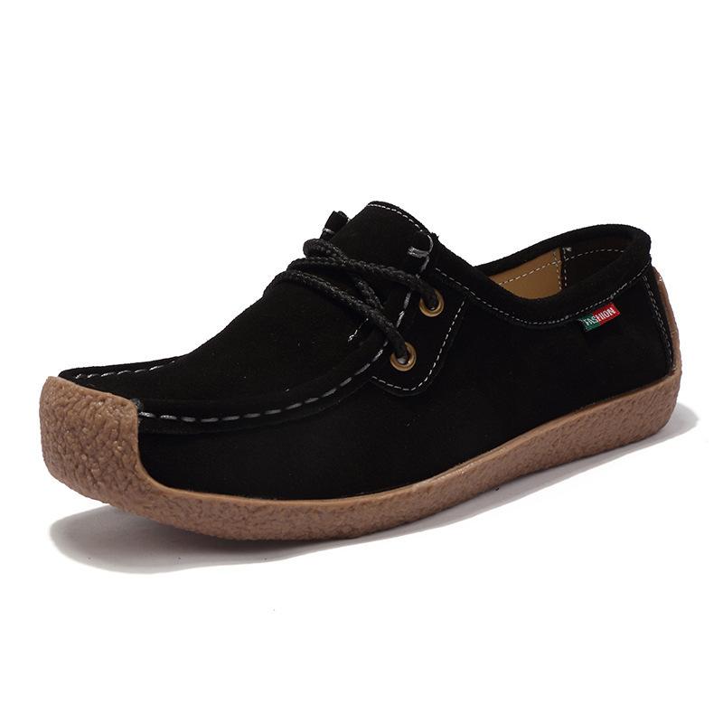 Casual Women's Shoes - Single Shoes, New Style, Flat Bottom, Large Size, Soft Sole, Anti-slip Property