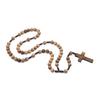 Intercession Solid Wood Rosary with Crucifix, 2XL, Wood, No Gemstones.