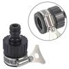 Secure Fit Multipurpose Hose Adapter for Taps Leakproof Quick Connect Seal with Rust Resistant Stainless Steel Clip