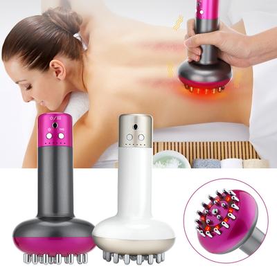 Electric Meridian Brush Body Massager Anti Cellulite Gua Sha Rechargeable Heating Scraping Lymphatic Drainage Machine Fat Burner