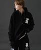 Randomoff 909R Sporty Zip-Up Hoodie [Black]