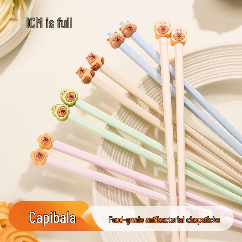 Kemandu Cartoon Alloy Kids Chopsticks