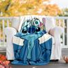 1pc S-Stitch2 Theme Blanket - Digital Print, Polyester, Cozy for All Seasons, Perfect for Outdoor, and Travel