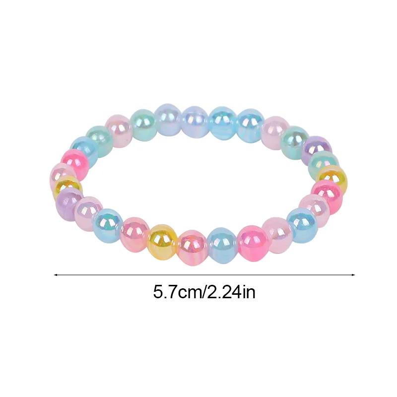 10-30Pcs Colorful Beads Bracelet Kids Girls Birthday Party Favors Goodie Pinata Filler Baby Shower Wedding Guest Treat Gifts