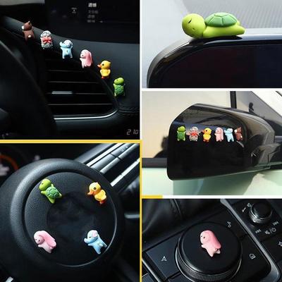 Cute Cartoon Animal Car Interior Decoration Accessories Console Display Ornaments Ornaments For Family And Friends Gifts