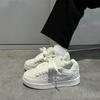Dopamine Niche Milky White Bread Shoes Women's Tide Spring New Student Versatile Casual Board Shoes