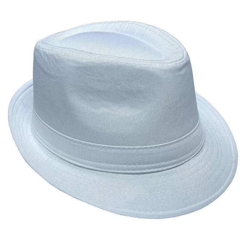 Letni Jednolity Jasny Kolor Kapelusz Przeciwsłoneczny Brytyjski Kapelusz Jazzowy Cylinder Męski Cylinder Zimowy Kapelusz Jazzowy Ciepły dla Osób w Średnim i Starszym Wieku Kapelusz Fedora