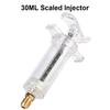 Car A/C Oil Dye Injector 30Ml 1Oz With Low Side Quick Coupler Adapter 1/4 Air Conditioning Automotive Oiler Injection Syringe