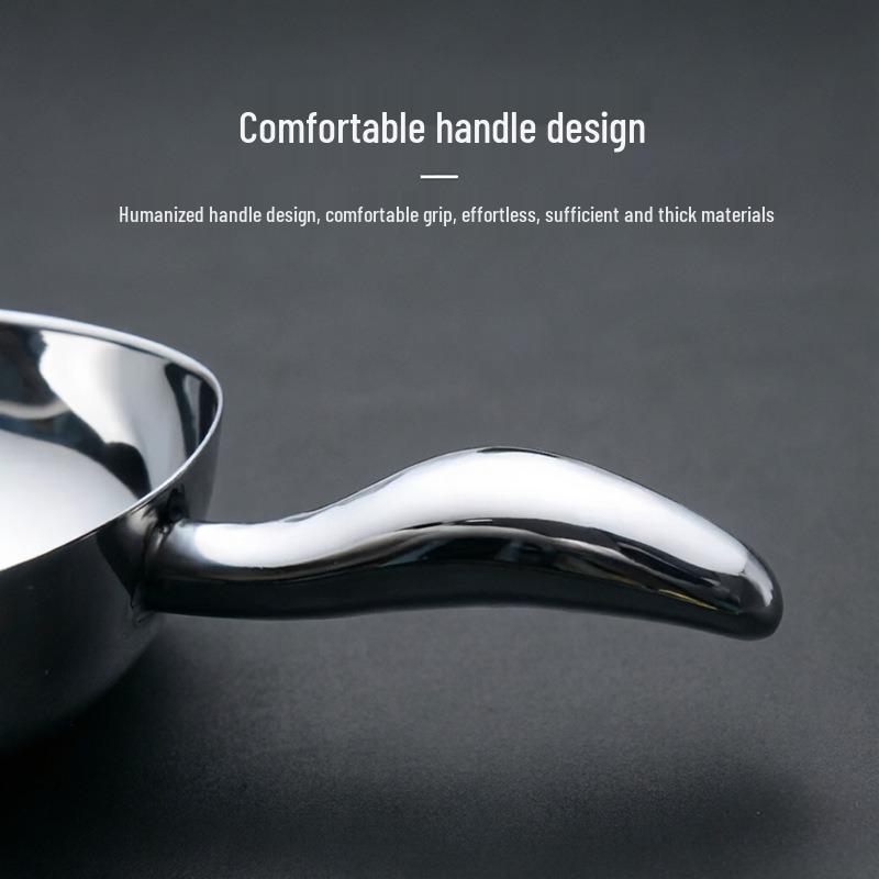 Stainless Steel Thickened Ice and Food Shovel for Tea and Milk Shops