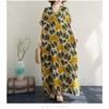 Ladies' Loose Artistic Beach Dress Retro Long Robe