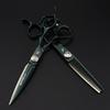 6.0 Inch Green Paint, Neptune Hair Scissors Straight Cutting Teeth Scissors Thin Cutting Hair Salon Special Foreign Trade Explosion