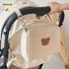 Cute Embroidery Bag for Baby Stroller with Hook Nappy Bag Baby Diaper Bag for Baby Accessories Mom Bag for Baby Things