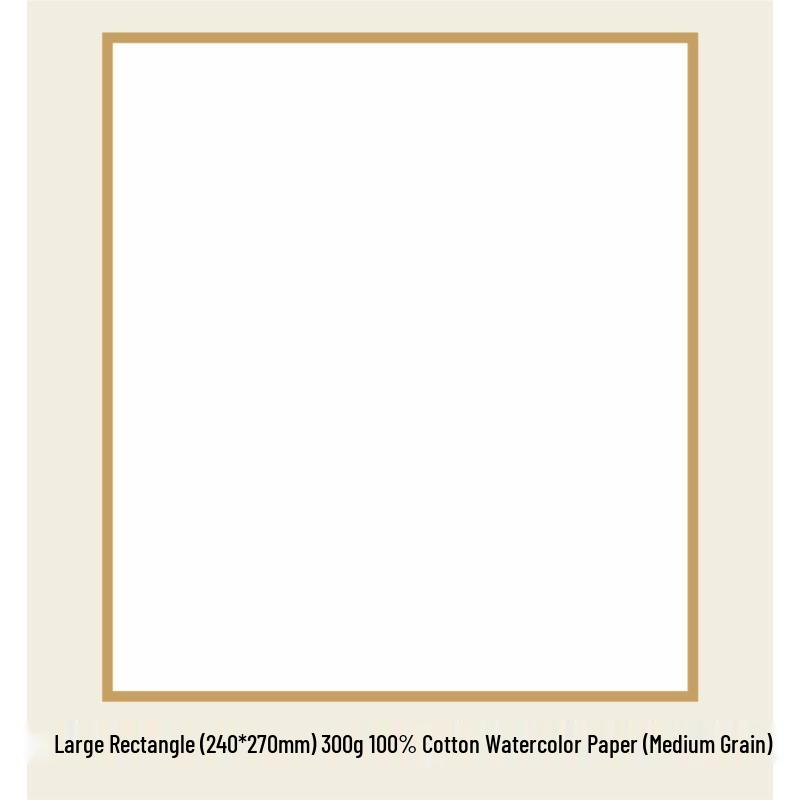 Zun Jue Square Watercolor Paper Sketchboard - Cotton Pulp Blank Bookmark for Watercolor, Marker, Signature, and Anime.