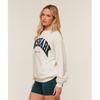 Gymshark Collegiate Graphic Crew Neck Pullover Gs Soft White B4c8z Wcmy