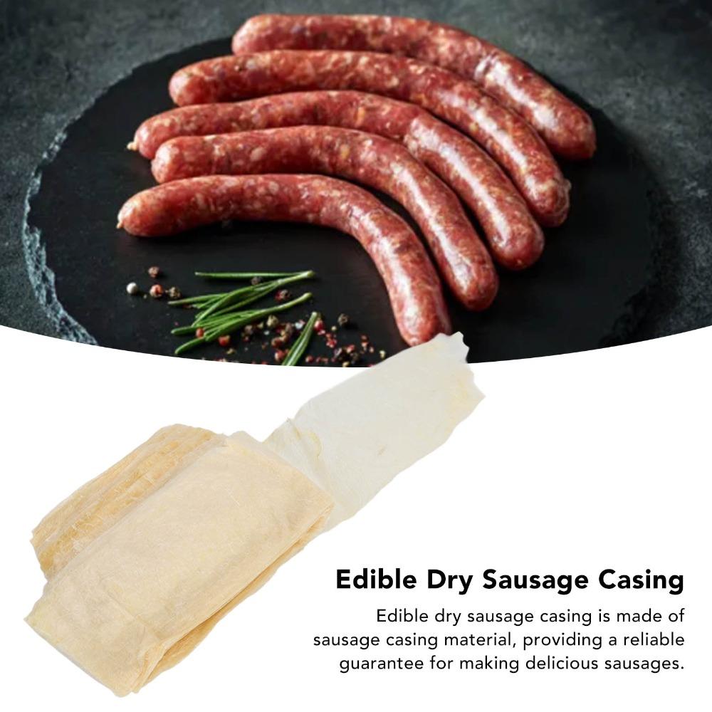 Edible Boilable Sausage Casing Double Layer Sausage Casing Tubes  Flavor Infusion