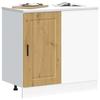 VidaXL Kitchen Cabinet Porto Artisan Oak Engineered Wood, Sink Cabinet, Kitchen Sink Base Cabinet, Cabinet 854307
