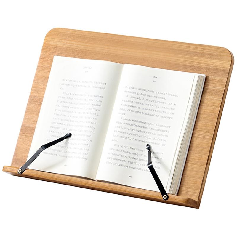 A96K-Foldable Book Stand For Home & Study - Portable Adjustable Tablet & Cookbook Holder For Reading, Studying