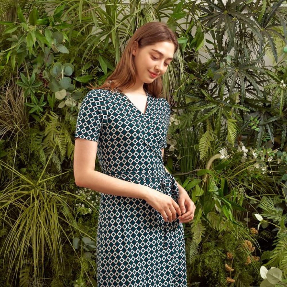 Lipbbam Creora Leoni Midi Wrap Dress Ldm03sg01
