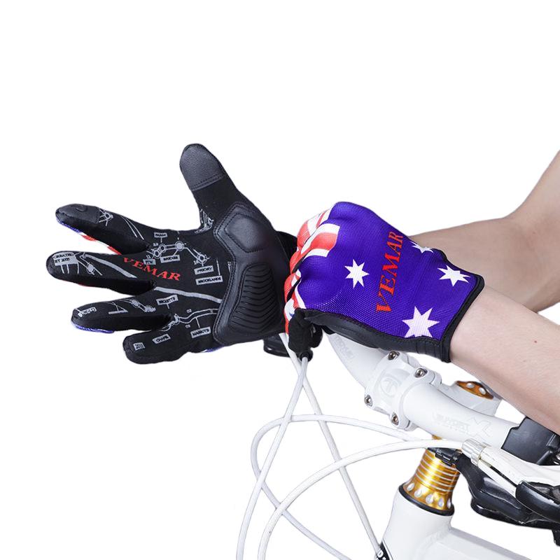 Lishi Herren Sommer Totenkopf Fahrradhandschuhe