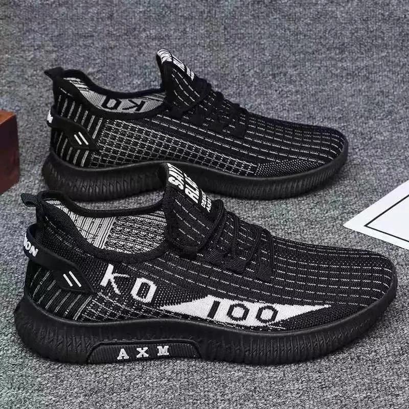 Work Shoes Soft Soled Spring and Autumn Old Cloth Shoe Breathable Mesh Shoes Non-slip Wear-resistant Casual Low-top Shoes Male