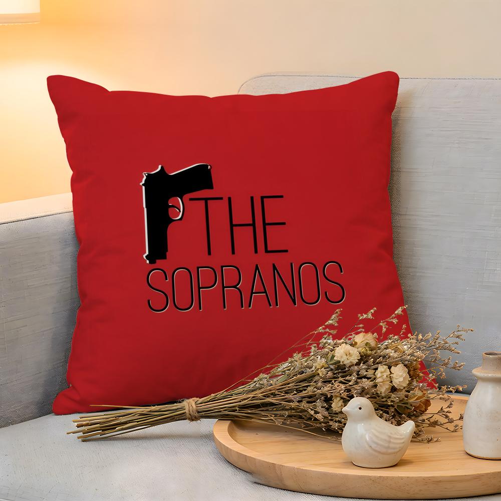 Cushion Cover Linen SkinFriendly Soft Decorative Case for Sofa Home Decor Classic Movie The SSopranos Pillow cover
