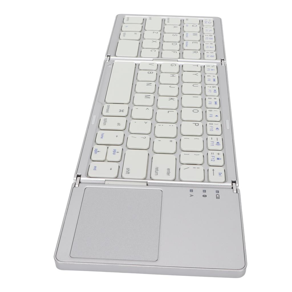 3 Folding Keyboard with Touchpad 63 Keys 10m Connection USB Charging Wireless Keyboard for Smartphone Tablet Laptop Travel