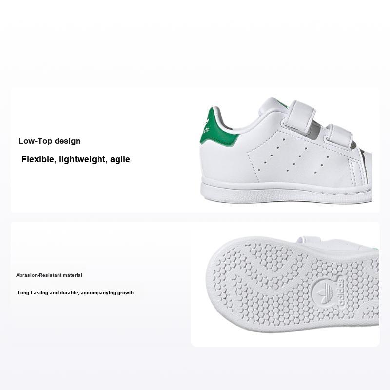 adidas Stan Smith Primegreen Neonato Bianco Verde Scarpe da Ginnastica per Bambini Bianco Nuvola FX7532