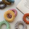 Telephone Line Hair Band Women's Hair Rope Korean Seamless Matte Hair Band Simple Rubber Band Tie Hair Rubber Band