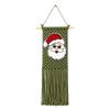 Santa Claus Christmas Tree Tapestry Bohemian Style Cotton Rope Tapestry  Living Room