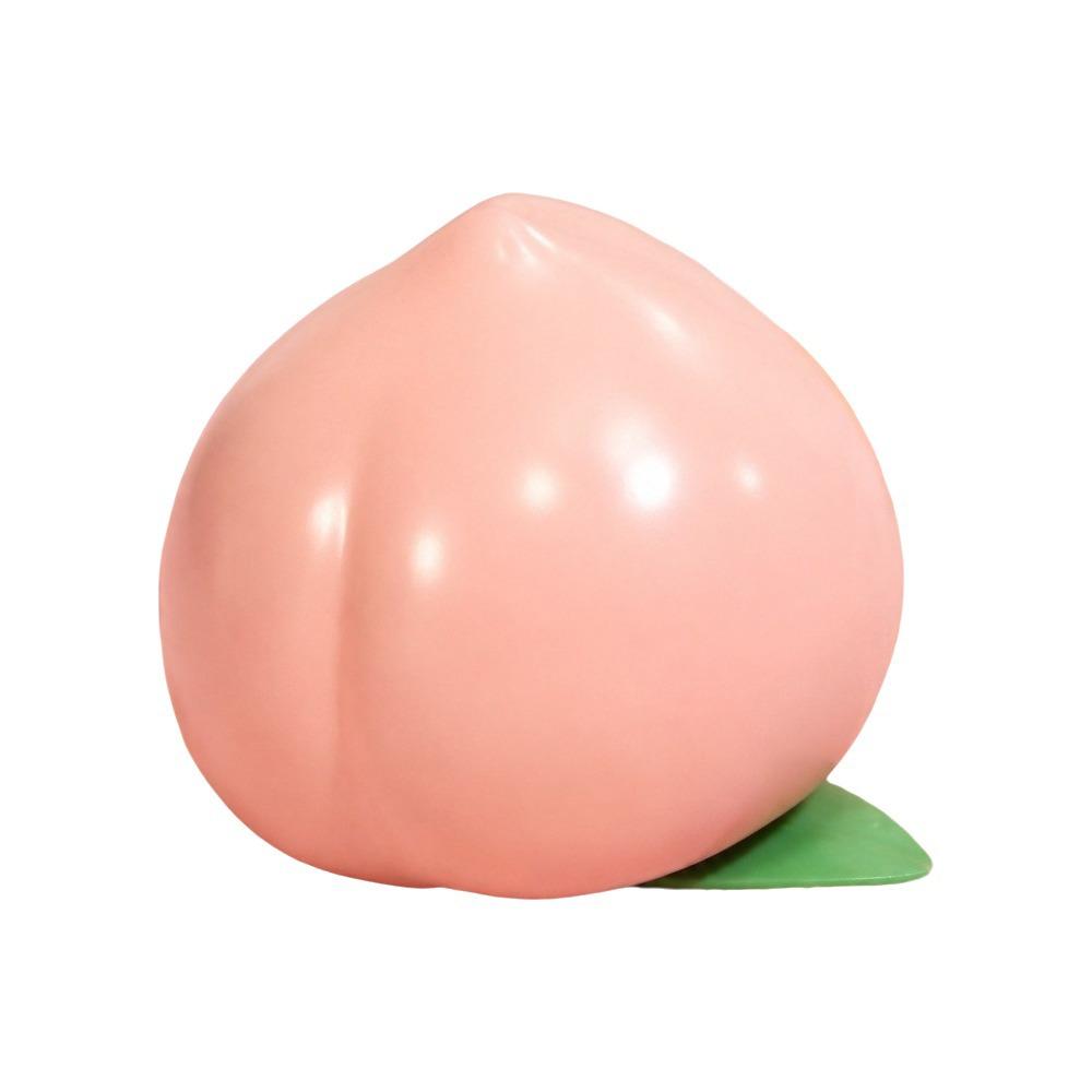 Crunchy Peach Squeeze Toy Building Blocks TPR Fidget Toy Realistic Fruits Pinch Office Desk Toy