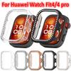 Anti Drop Anti Scratch Screen Protector Case For Huawei Watch fit4/4 Pro Watch Case Single Diamond Bumper Accessory Hollow Shell