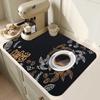 Coffee Machine Mat Coffee Machine Absorbent Non-Slip Mat Kitchen Countertop Drain Mat Kitchen Absorbent Non-Slip Mat