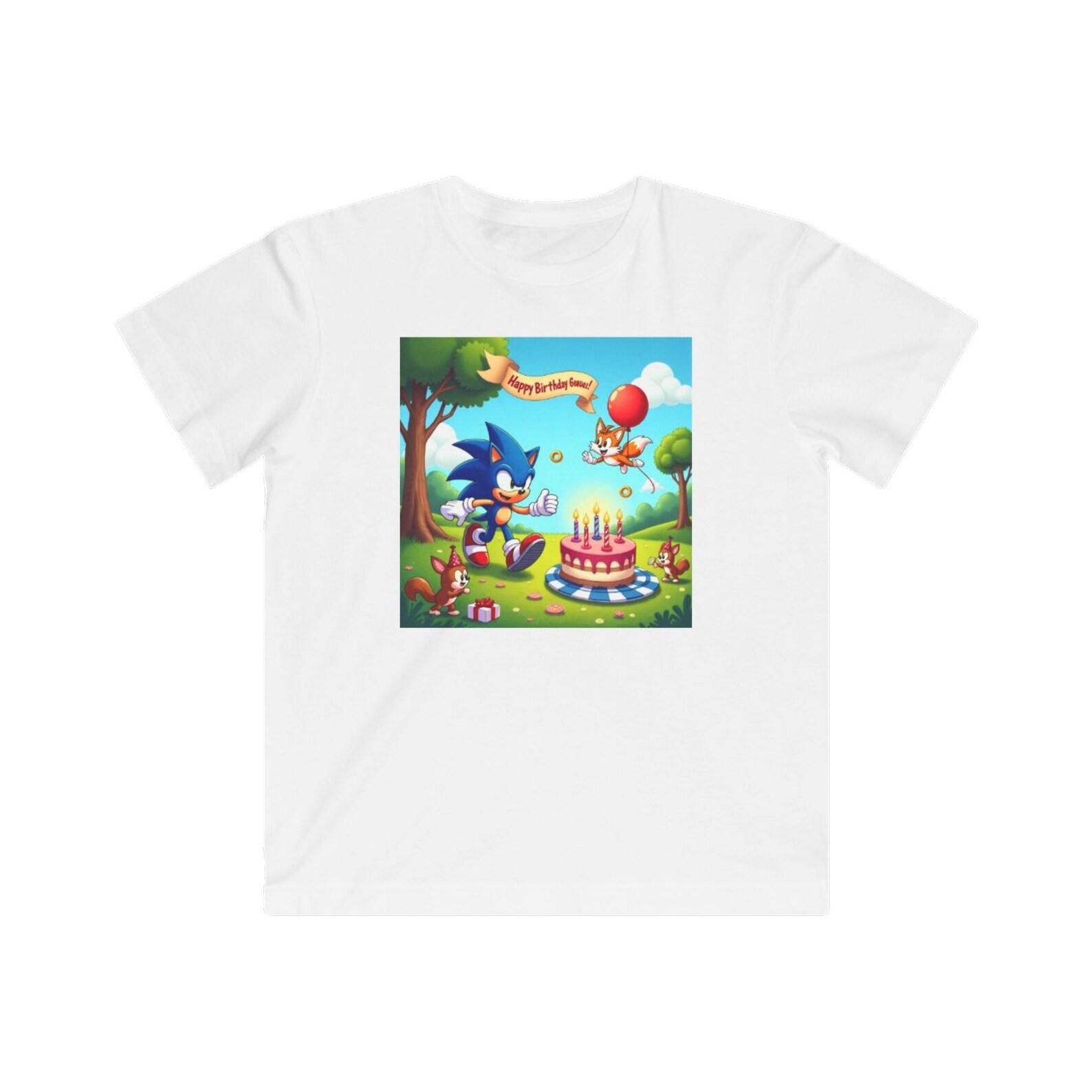 Birthday Picnic Hedgehog Tee | Kids T-Shirt, Party Cake Balloon Design 110