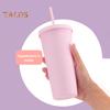720ML Coffee Tumbler with Lid and Straw Double Wall Vacuum Travel Coffee Mug Wide Mouth Leakproof Reusable Water Cup