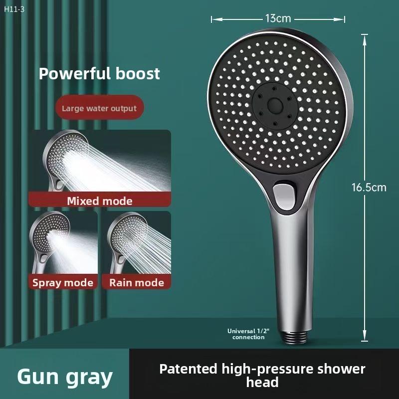 

Элегантный пластиковый набор для душа с большой панелью и смешанным выходом воды для декора ванной комнаты 1pcs Gray