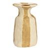 Vase en céramique rayé 15 x 26 cm beige