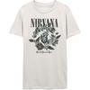 Men's Nirvana Heart Shape Box Slim Fit T-shirt Large White
