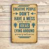 "Vibrant Creatives" Inspirational Metal Sign, 8x12 Inch.