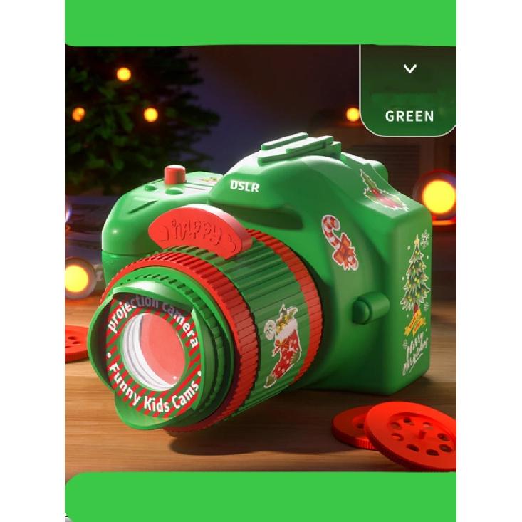 Christmas camera projector decoration atmosphere luminous toy children's children's baby intelligence Christmas holiday toy gift
