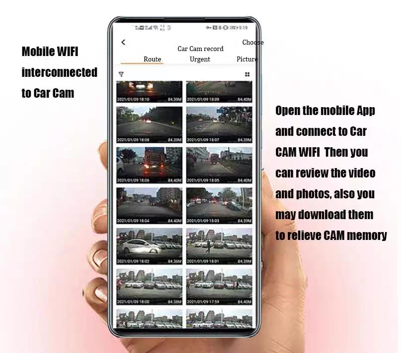 4K WIFI Dash Cam High Definition Video Recorder Car 4K Front Camera Black Box DVR Dash Cam