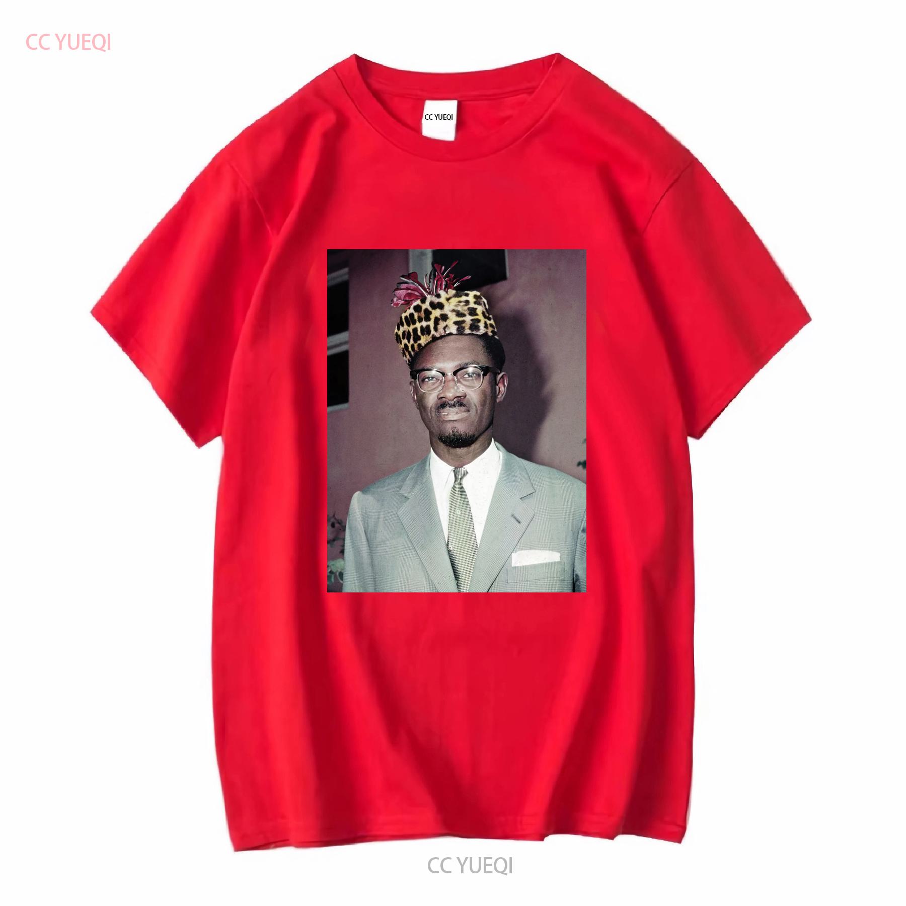 PATRICE LUMUMBA T shirt Congolese Independence Vintage With A Picture Of long or short sleeves vintage Washed designer clothes S