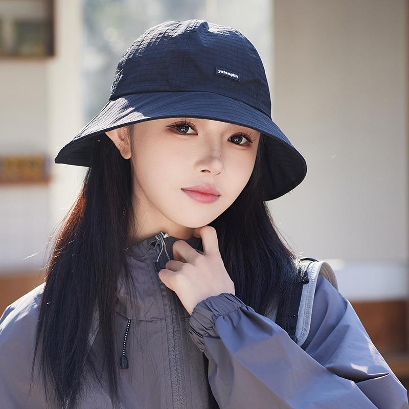 Fisherman Hat Summer Anti-Splashing Shawl Sunscreen Couple Solid Color Sun Hat