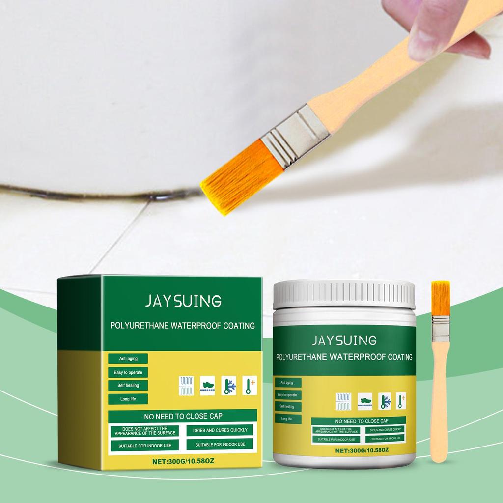 Jaysuing Transparent Waterproofing Adhesive Home Furnishing Window Sill Bathroom Waterproofing Coating Patch Leakage Gap