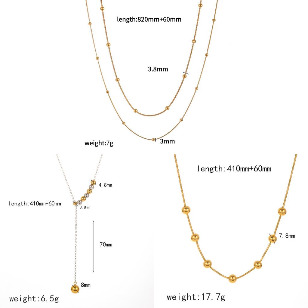 Minimalist Stainless Steel Jewelry Set With Geometric Shapes For Women And Men