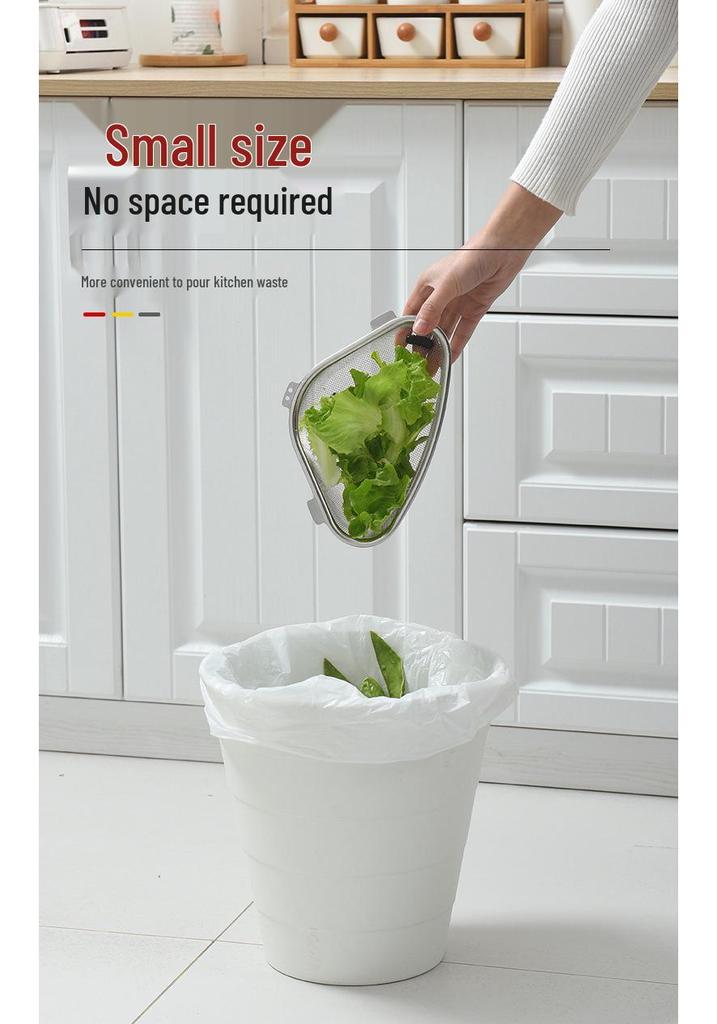 Stainless Steel Triangle Sink Drain Basket for Vegetables and Residue